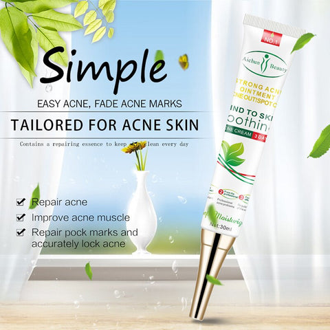 Acne Treatment Face Cream Blackhead Repair Gel Oil Control Shrink Pores Scar Whitening Moisturizer Skin Care Cosmetics