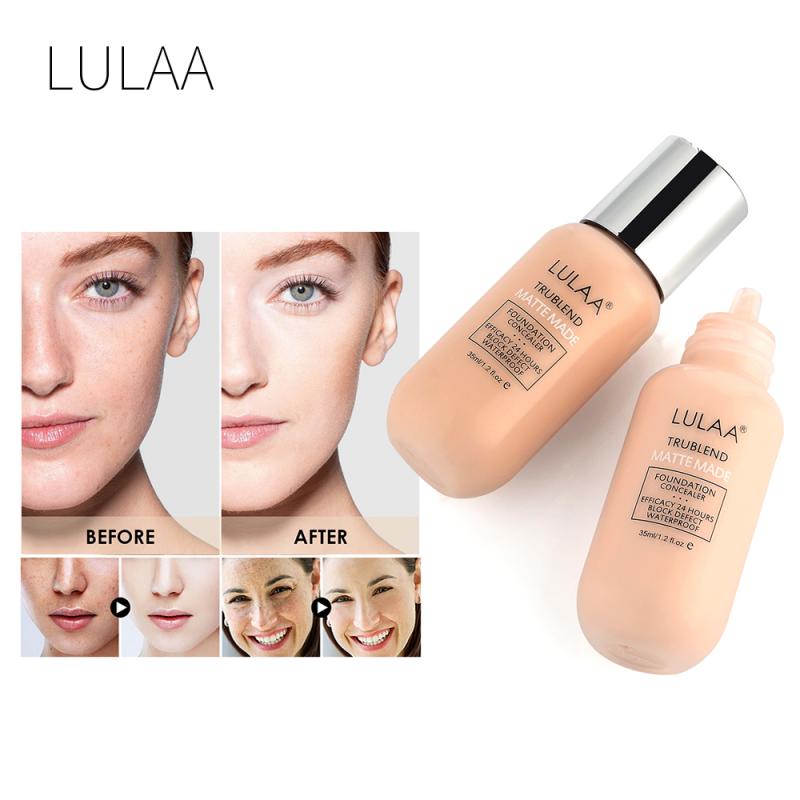 Concealer Liquid LULAA Oil Control Foundation Makeup Base De Maquillaje Profesional Lasting Focallure Fond De Teint Make Up TSLM
