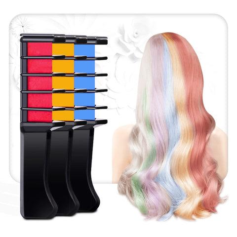 Safe And Convenient Disposable Hair Dye Stick Natural Mini Hair Dye Comb Hair Dye Chalk TSLM1