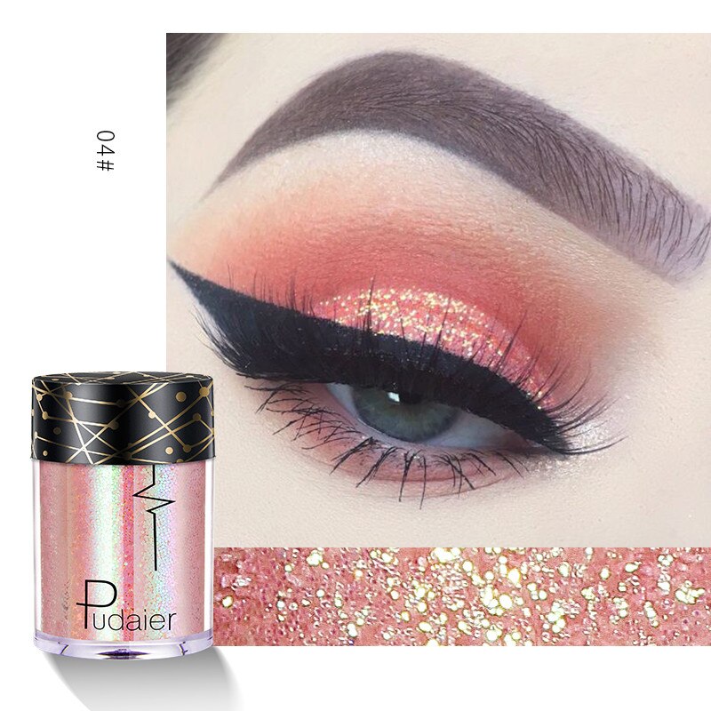 Shiny Ray Holographic Sequins Glitter Shimmer Pigment Eye Shadow Tattoo Lip Body Glitter Festival Party Eye Makeup Powder