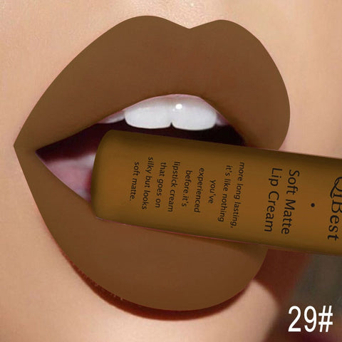 Beyprern Makeup Lipstick Matte Lipstick Brown Nude Black Color Liquid Lipstick Lip Gloss Matte Batom Matte Maquiagem Makeup