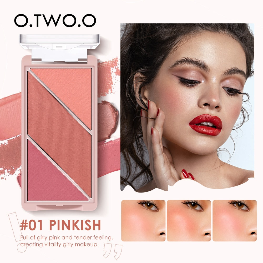 O.TWO.O Contour Palette Bronzer Highlighter Powder Blush 3 in 1 Makeup Palette Concealer Highlighter For Face Sculpt Cosmetics