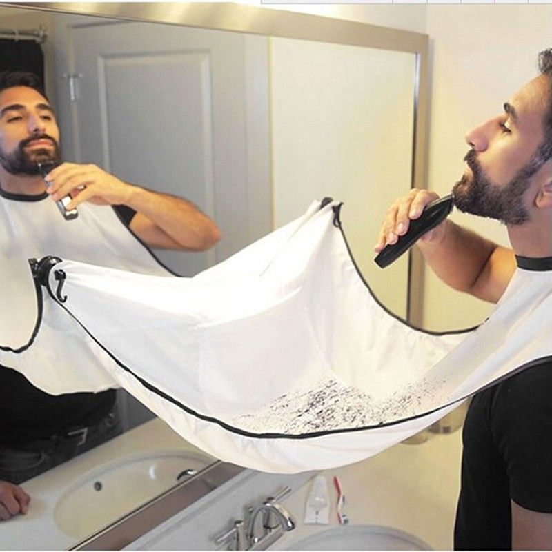 Beyprern Male Beard Apron New Shaving Aprons Beard Care Clean Beard Catcher New Year Gift For Father Boyfriend Brother