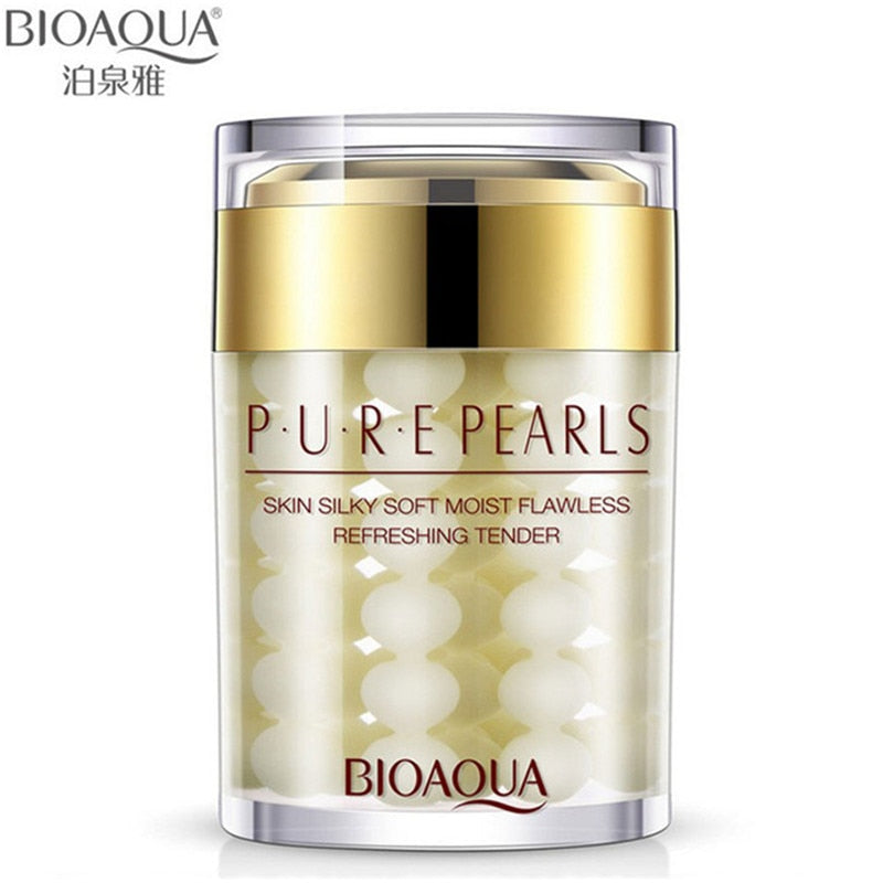 BIOAQUA Pure Pearl Essence Face Cream Whitening Cream Moisturizing Anti Wrinkle Face Serum Facial Acne Scar Removal Skin Care 60