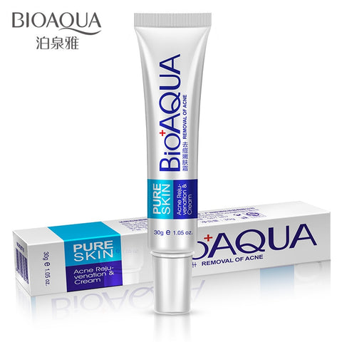 BIOAQUA Anti Acne Cream Oil Control Shrink Pores Nourish Moisturizer Acne Scar Remove Acne Treatment Face Cream 30g TSLM1