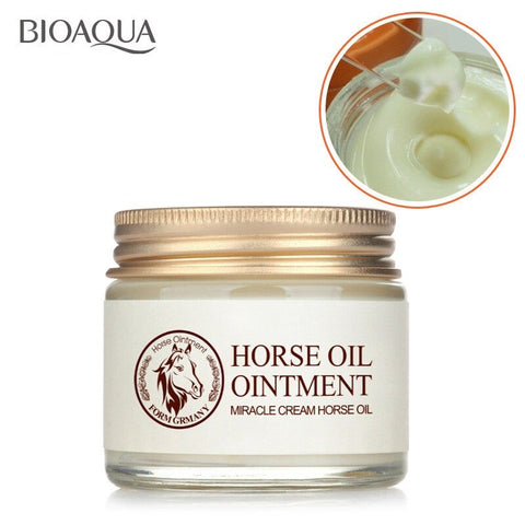 bioaqua horse oil cream anti aging cream scar face body whitening cream  korean cosmetic skin care whitening moisturizing