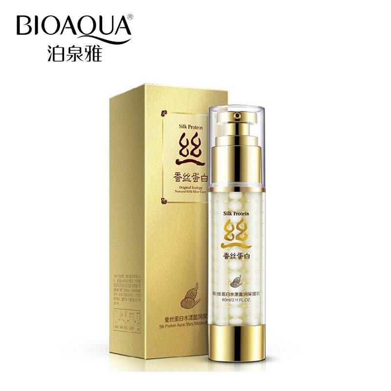 BIOAQUA Brand Silk Protein Face Cream Skin Care Deep Moisturizing Anti Wrinkle Oil-control Face Care Lotion Whitening Cream 60g