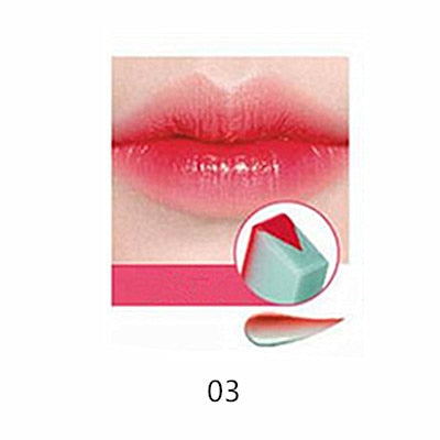 8 Color Gradient Color Korean Bite Lipstick V Cutting Two Tone Tint Silky Moisturzing Nourishing Lipsticks Balm Lip Cosmetic New