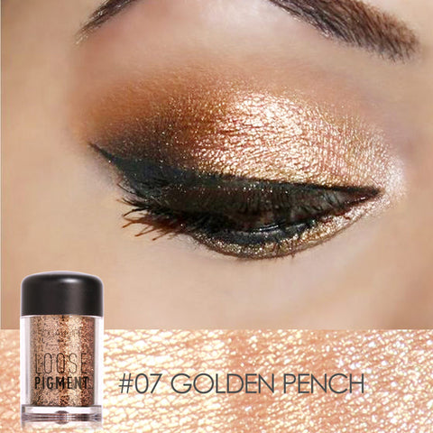 Beyprern Glitter Eye Shadow 18 Colors Cosmetic Makeup Diamond Lips Loose Makeup Eyes Pigment Powder Comestic Single Eye Shadow
