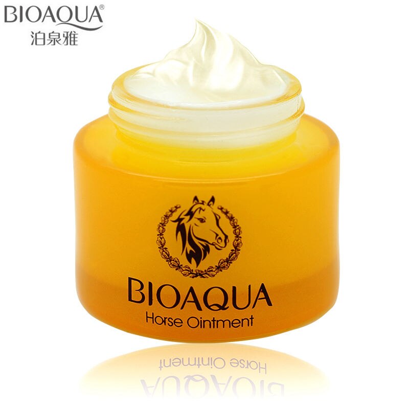 BIOAQUA Horse Oil Skin Care Whitening Deep Hydrating Moisturizing Face Cream Anti Wrinkle Anti-Aging Face Care Day Cream 50g