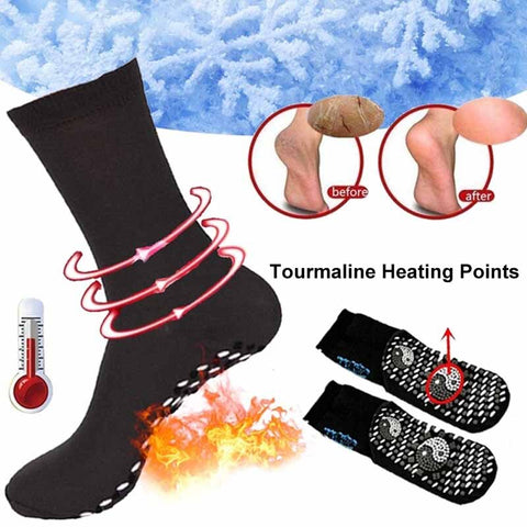 New Self-Heating Health Care Socks Tourmaline Magnetic Therapy Comfortable And Breathable Massager Winter Warm Foot Care Socks
