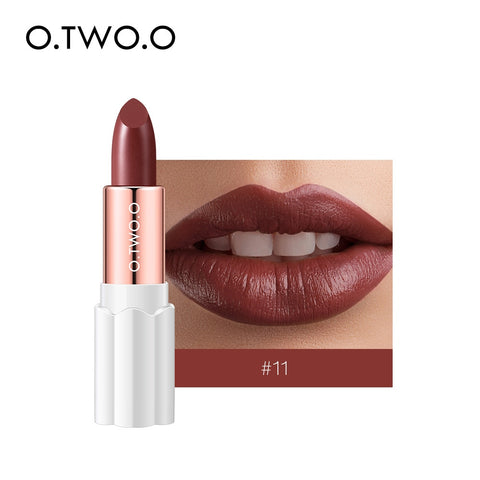 O.TWO.O Nutritious Lipstick Moisture Velvet Matt Nude Fashion Lips Makeup Long Lasting Waterproof Smooth Lipsticks