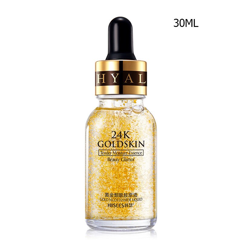 Face Care 24K Gold Serum Snail Essence Deeply Moisturizing Anti Aging Fade Fine Lines Hyaluronic Acid Serum Skincare Liquid