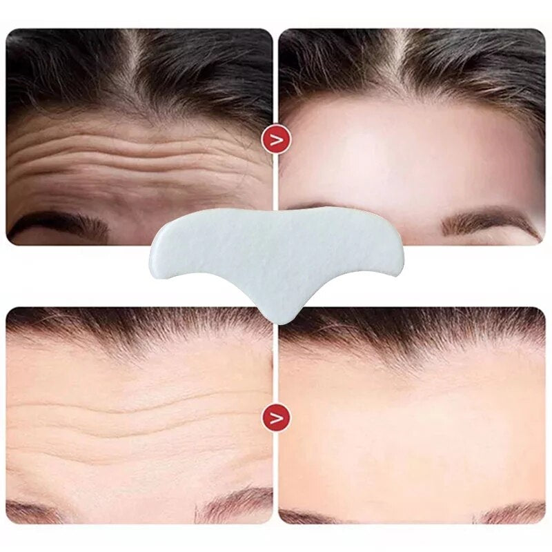 Beyprern 10Pcs Anti-Wrinkle Forehead Patches Removal Moisturizing Anti-Aging Sagging Wrinkles Smoothing Lines Locking Moisture Moisture