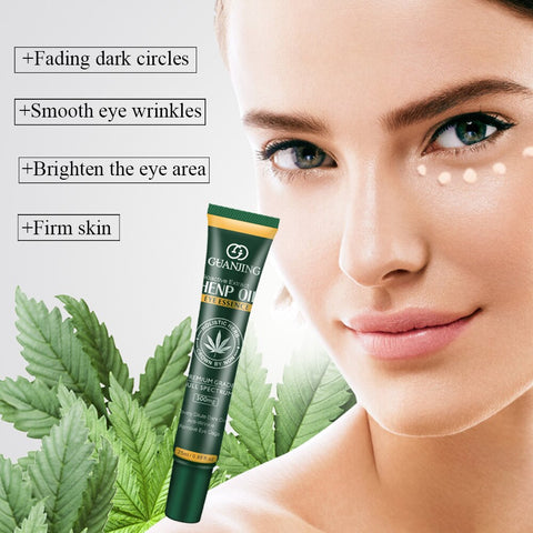 25g Henp Oil Eye Essence Compact Eye Cream Moisturizing Anti Aging Dark Circle Wrinkle Lift Firming Eye Care Stay Up Repair