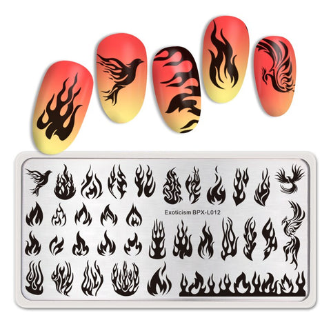 Christmas Gift BORN PRETTY Stamping Plates Fall Maple Leaves Image Nail Art Template Nail Design Stainless Steel Autumn Theme Nail Art Tools