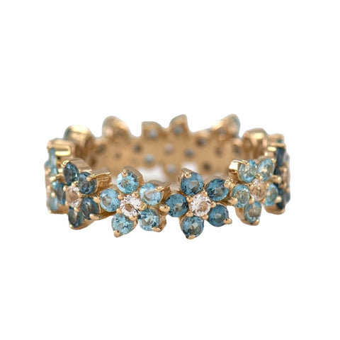 2021 New Arrival Women's Ring Fancy Diamond Flower Small Fresh Female Ring Gift Luxury Jewelry for Women Wholesale Trend