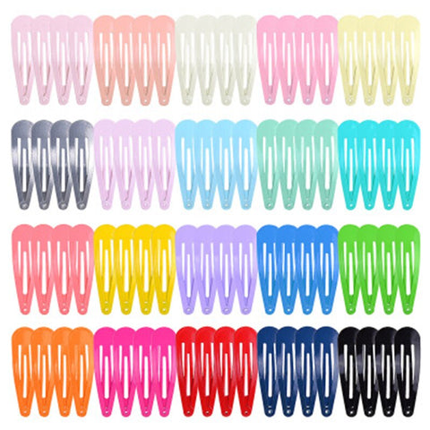 40pcs Hairpins Hair Clips For The Women Hair Barrettes Pins Metal Hairgrip Girls Cute Colorful Snap Hair Clip Women Accessories