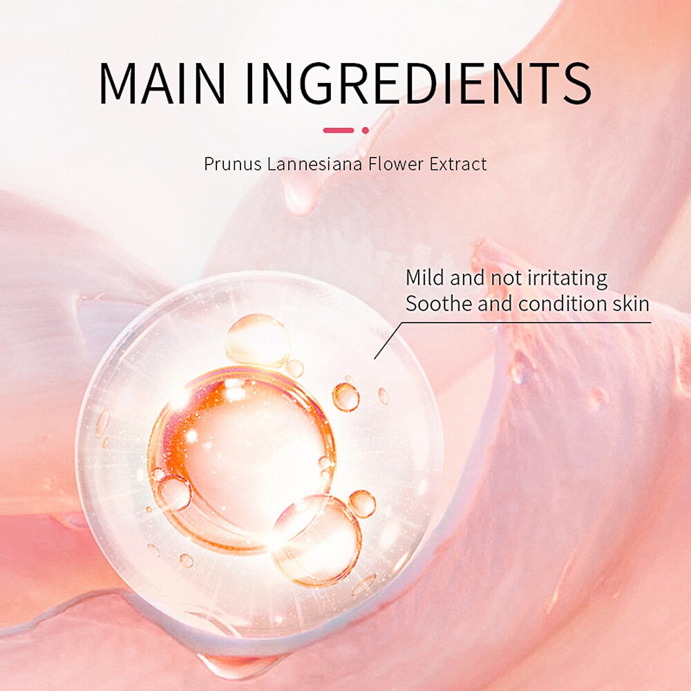 Laikou Skin Care 4Pcs Set Sakura Cleanser Toner Lotion Cream Deep Cleansing Moisturizing Oil Control Portable Skincare Kit