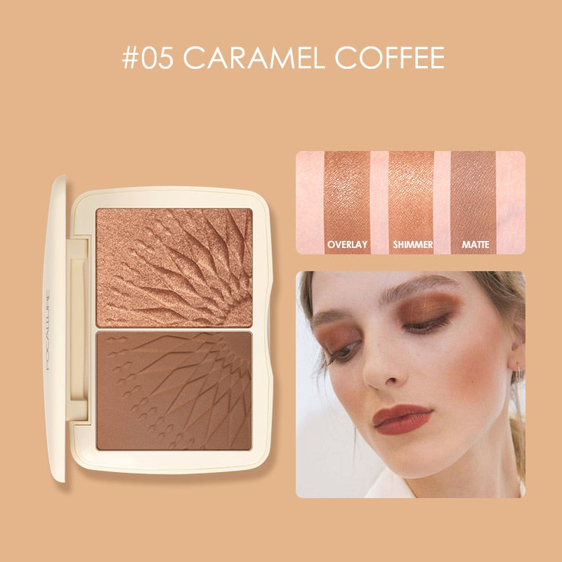 Face Makeup Bronzer Palette Smooth Pigmented Without Talc Natural Matte Blush Powder