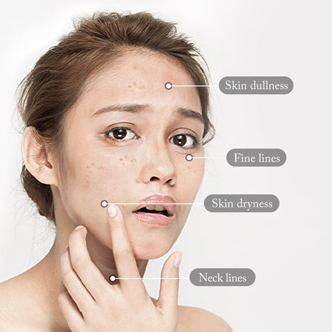 7Pcs LAIKOU Matcha Face Mask Moisturizing Brighten Skin Sleeping Facial Mask Beauty Nourishing Oil Control Skin Care