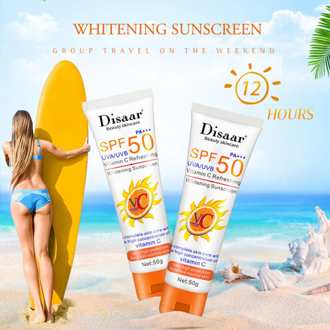 Facial Body Sunscreen Whitening Sun Cream Sunblock Skin Protective Cream Anti-Aging Oil-control Moisturizing SPF50+ Face