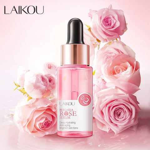 LAIKOU Rose Essence Lifting Firming Brightening Deeply Moisturizing Anti-aging Wrinkle Removal Pore Reduction Rose Serum 17ml