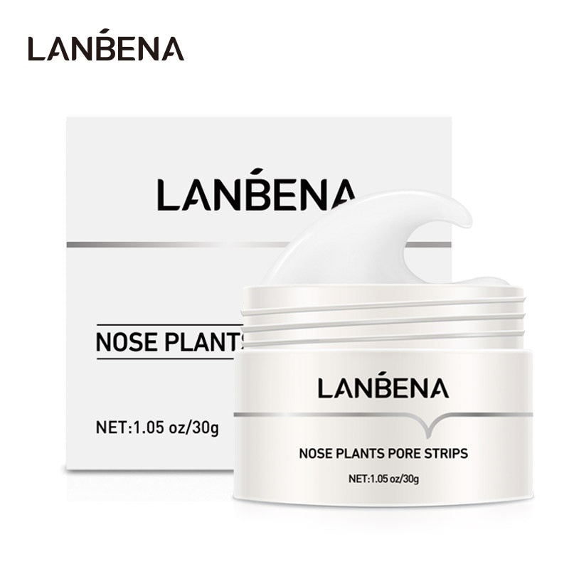LANBENA Blackhead Remover Nose Face Mask Pore Strip Tearing Black Mask Peeling Acne Treatment Unisex Deep Cleansing Skin Care