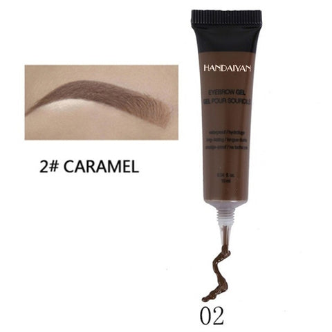 Natural 6 Colors Liquid Dyeing Eyebrow Cream Set Waterproof Durable Brown Tint Eyebrow Henna Mascara Eyebrows Paint Makeup