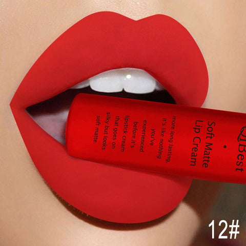 Beyprern 34 colors Lip Gloss Long Lasting Red Lips Matte Lipstick Liquid Lip Tint Cosmetic Nude Velvet Lipstick Matte Lip Makeup