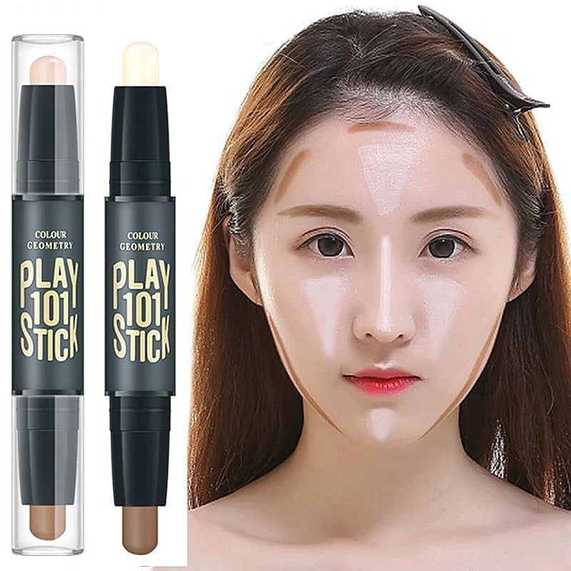 Makeup iluminador Highlighter Face Concealer Contouring Bronzers Highlighters Pen Cosmetic 3D Makeup Corrector Contour Stick
