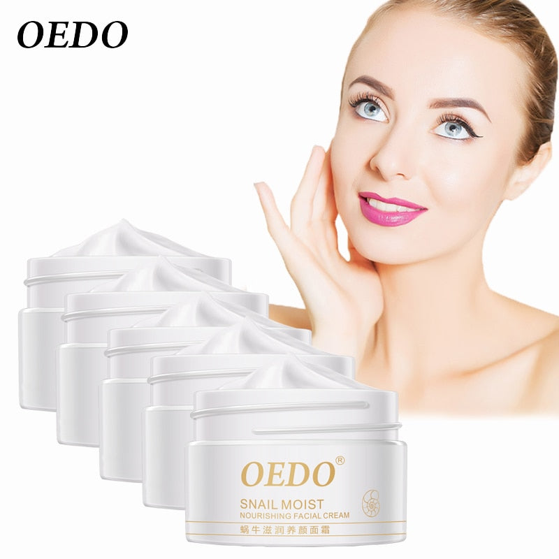 5PCS Snail Essence Skin Care Face Cream Serum Whitening Anti-wrinkle Anti Aging Hydrating Moisturizing Facial Creams Cosmetics