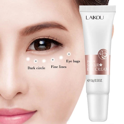 LAIKOU Eye Cream Sakura Serum Anti-Wrinkle Anti-Age Remove Dark Circles Eye Care Against Puffiness And Bags Hydrate Eye Cream
