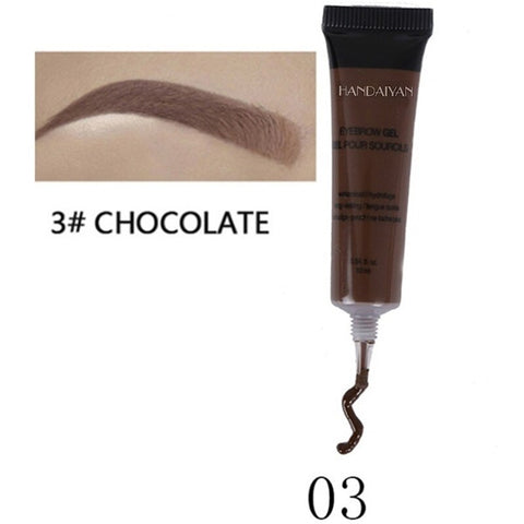 Natural 6 Colors Liquid Dyeing Eyebrow Cream Set Waterproof Durable Brown Tint Eyebrow Henna Mascara Eyebrows Paint Makeup