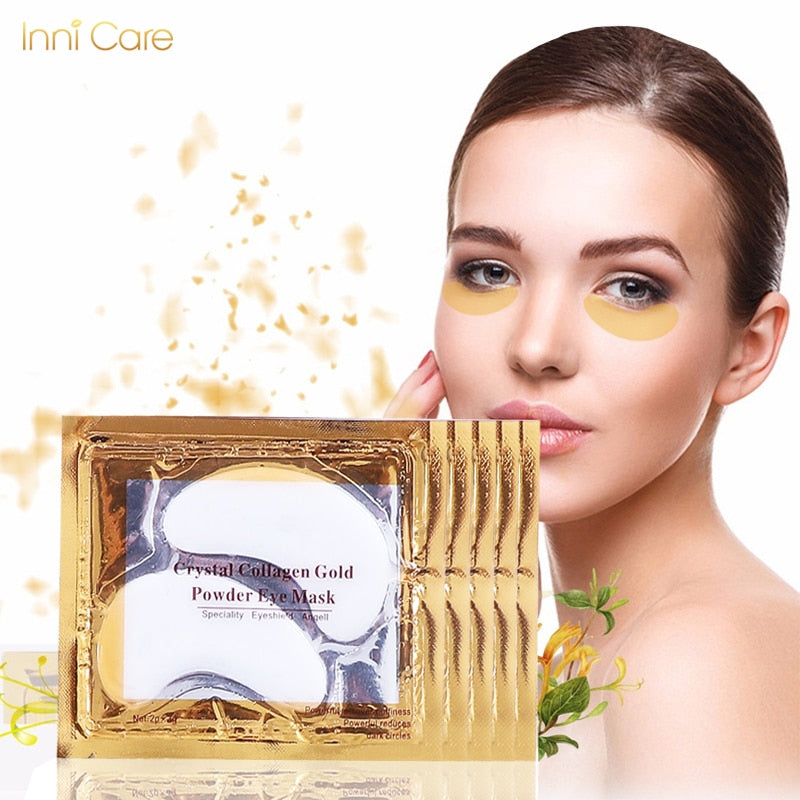 60Pcs 24K Gold Crystal Collagen Eye Mask Eye Patches  Anti Aging Acne Moisture Patches For Eye Beauty Korean Cosmetics Skin Care