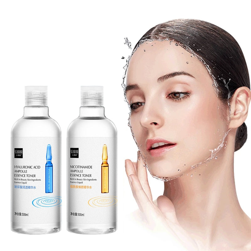 500ML Face Skin wWitening Serum Hyaluronic Acid Nicotinamide Ampoule Anti-Aging Essence Shrink Pores Hydration Skin Care