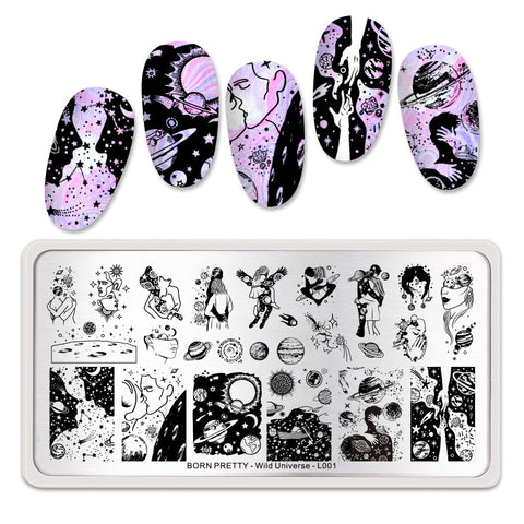 Christmas Gift BORN PRETTY Flower Leaf Pattern Stamping Plate Stainless Steel Nail Design Stencil Tools Nail Art Image Plate