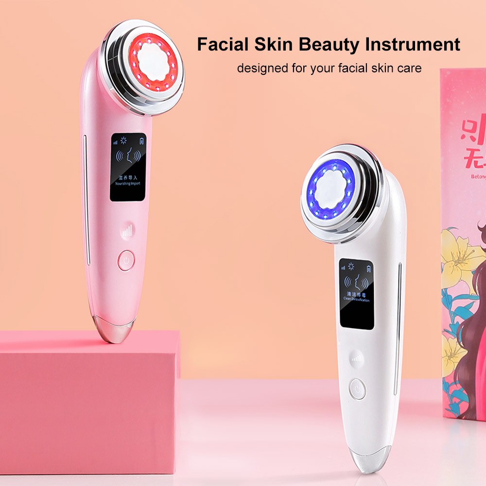 AmazeFan EMS 4-in-1 Multifunctional Beauty Machine Face Color Light Guiding Instrument Deep Cleaning Moisturizing Beauty Tool