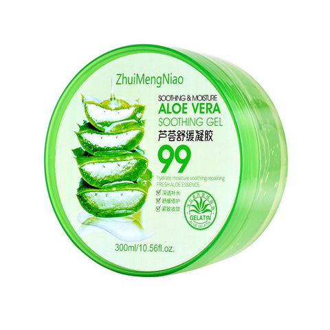 99% Aloe Vera Gel Soothing Acne Treatment Repair Red Skin Nourishing Moisture Hand Body Face Post Sunburn Care Cream 300g