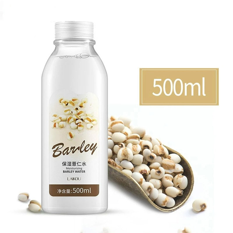 500ml Barley Face Tonic Moisturizing Hydration Anti-Aging Oil Control Shrink Pores Makeup Water Face Toner Sleep Skin Care
