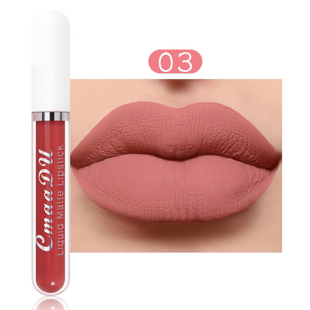 NEW Arrival 18 Colors Matte Velvet Lip Glaze Waterproof Lasting Not EasyTo Fade Lip Gloss Nude Liquid Lipstick Makeup Cosmetic