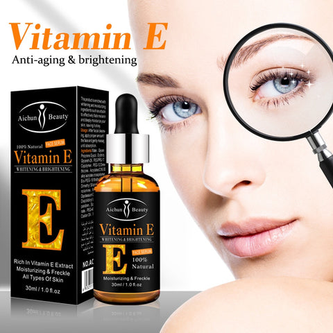 30ml Vitamin E Eyes Serum Moisturizing Anti-Wrinkle Anti-Age Whiten Lightening Dark circles Eye Care Essence Against Puffiness