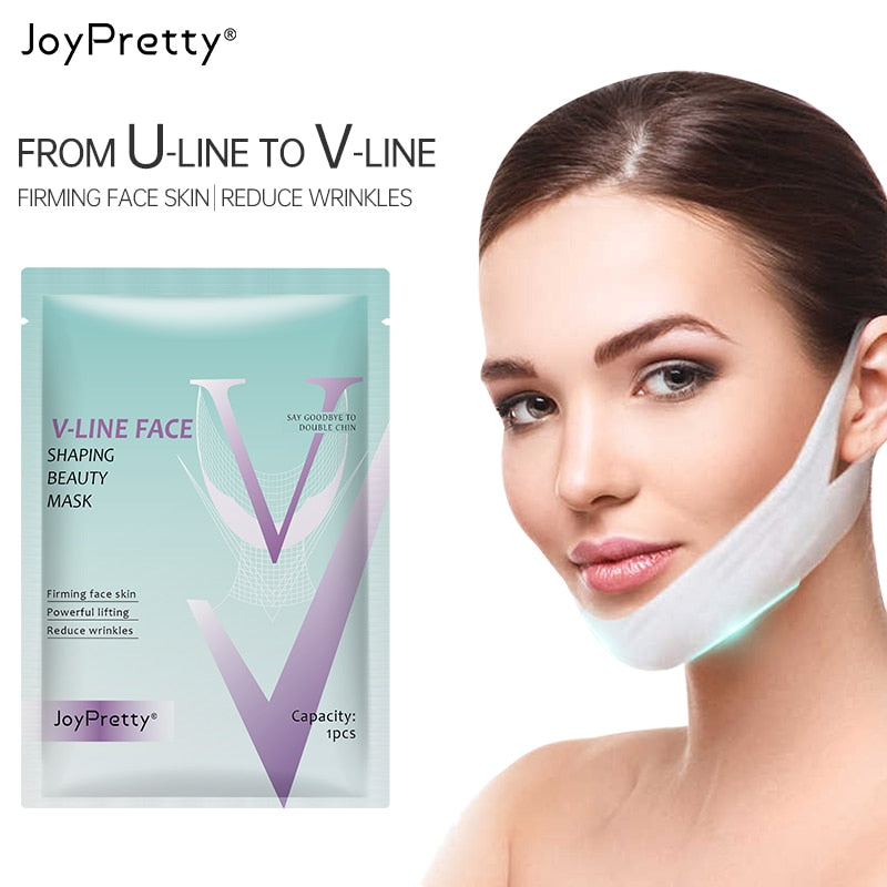JoyPretty Face Slimming V Line Facial Mask Lift Up Belt Facial Massage Skin Care Beauty Products 5pcs
