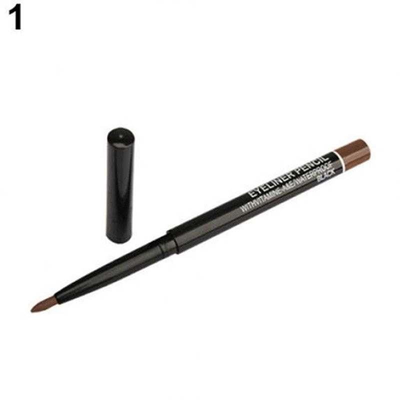 Beyprern 1PC Black Brown Natural Eye Liner Make Up Eyeliner Pencil Waterproof Long Lasting Eyebrow Beauty Pen Cosmetics