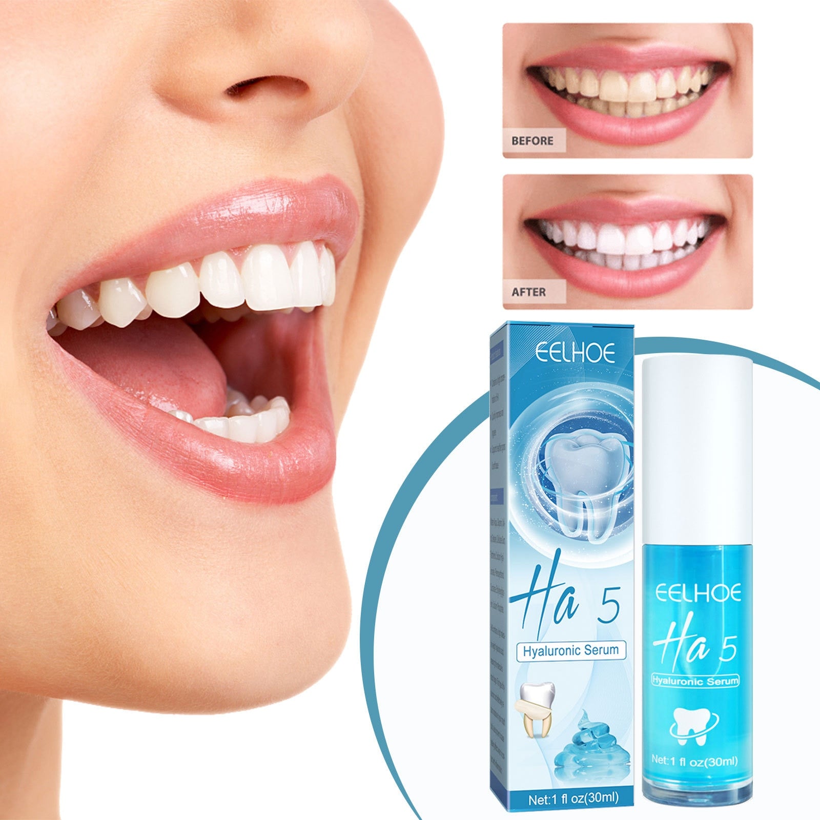 Beyprern HA 5 Repair Toothpaste For Adult Teeth Whitening Dental Products Mouth Odour Bad Breath Remover Smoke Stain Cleaning Tooth Paste
