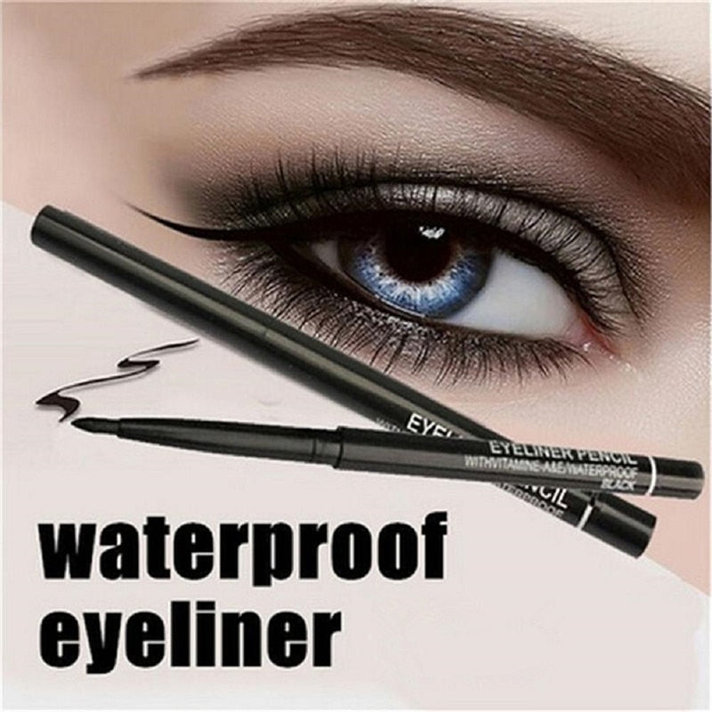 Beyprern 1PC Black Brown Natural Eye Liner Make Up Eyeliner Pencil Waterproof Long Lasting Eyebrow Beauty Pen Cosmetics