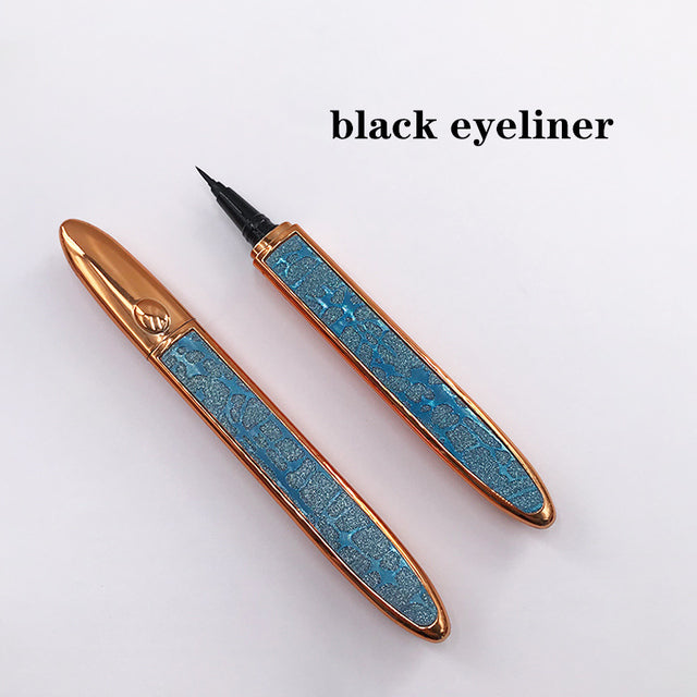 Eyelash Glue Eyeliner Lash Glue Pen Black Eyeliner Lash Glue Adhesive 2 in 1 Waterproof Long Lasting Professional Female Makeup